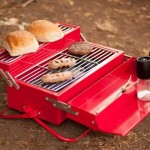 Barbacoa portátil caja de herramientas