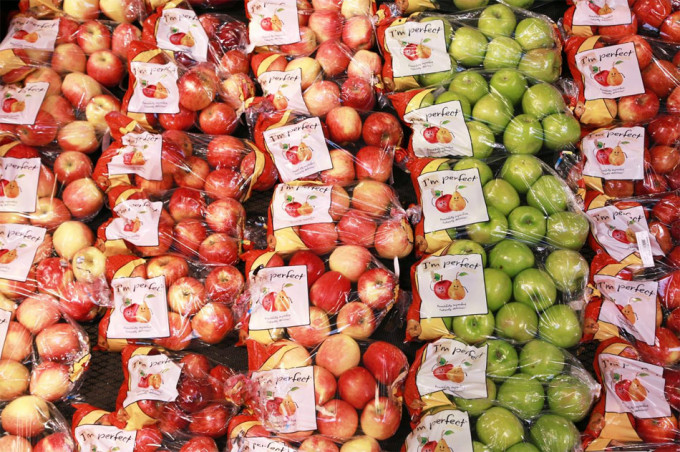 manzanas imperfectas en Wal-Mart