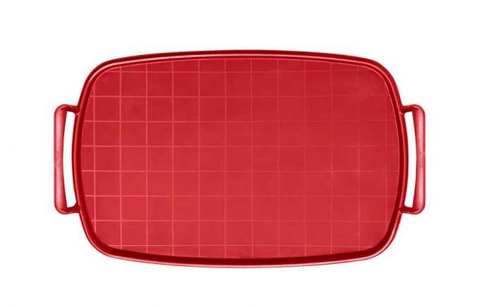 SweetSheet, bandeja, tela de silicona y rejilla en un utensilio