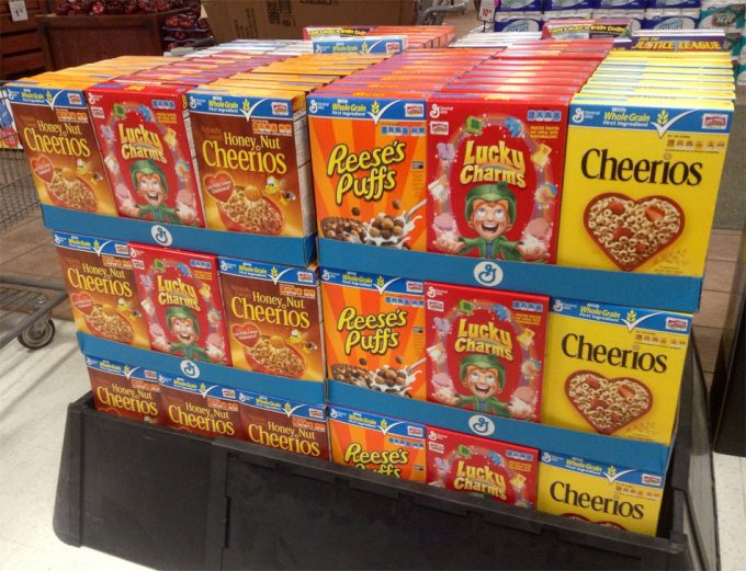 Cereales con elevado contenido en azúcares añadidos