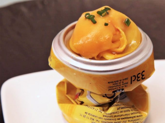 Mango, chorizo y tónica en lata de Juan Mari y Elena Arzak Receta de Arzak