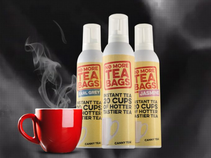 Té instantáneo en aerosol