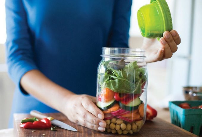 Tarro para ensaladas