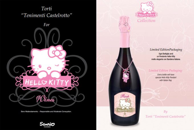 Vinos marca Hello Kitty