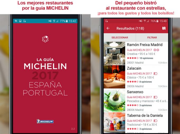 Aplicación Michelin