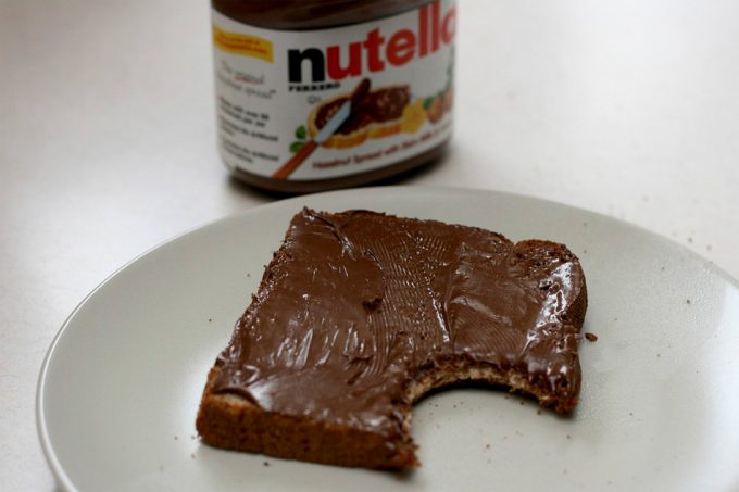 ración recomendada de Nutella