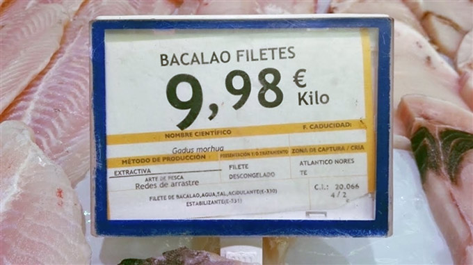 Pescado que no es sostenible