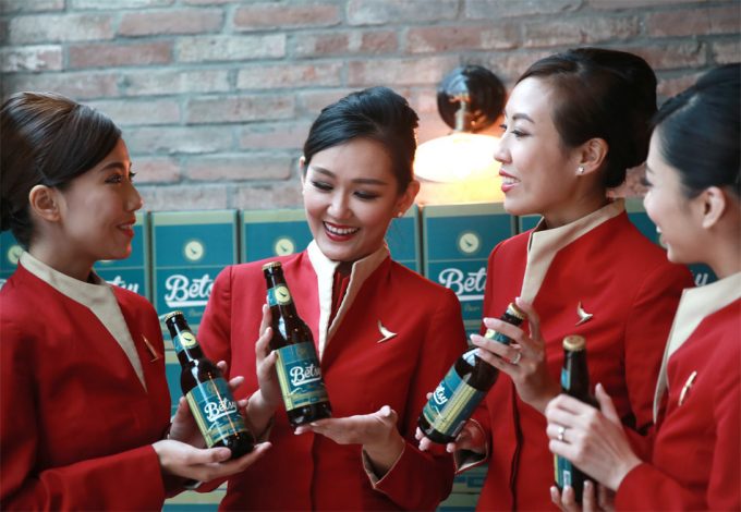 Cerveza especial para avión