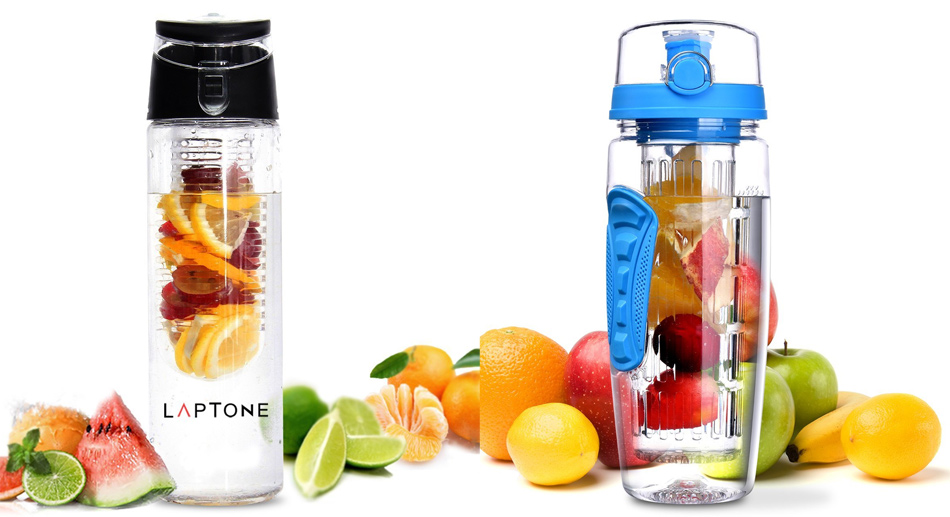 Botellas de agua para infusionar frutas
