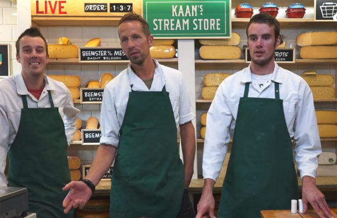 Primera tienda de quesos del mundo que vende a través de streaming Venta de quesos