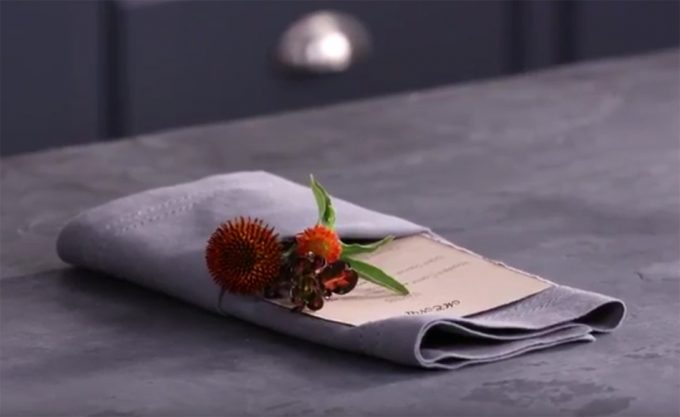 Doblar servilleta de tela