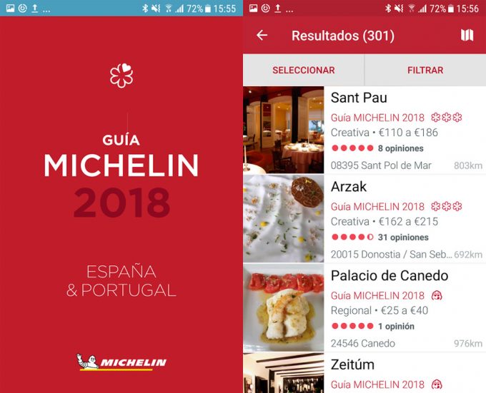 App Guía Michelin España