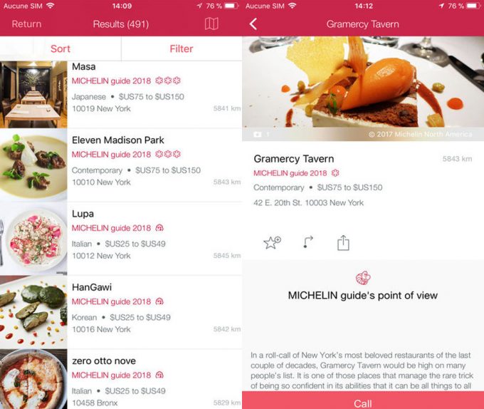 Guías Michelin estadounidenses