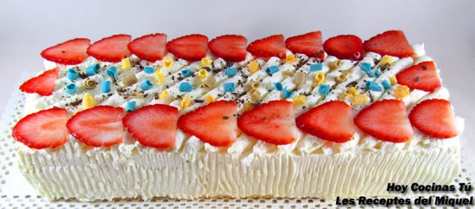 Receta de pastel de fresas