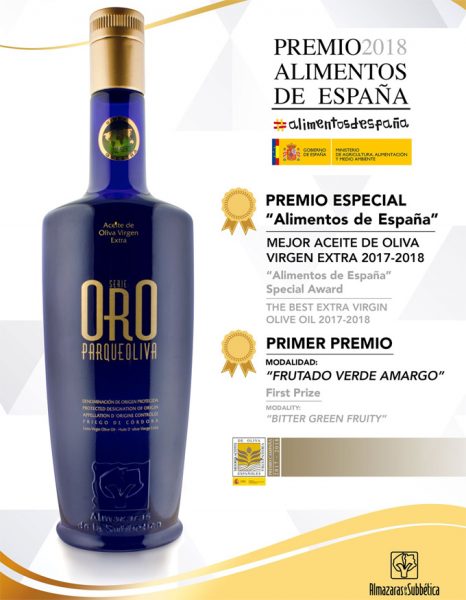 Galardonados con el Premio Alimentos de España Mejores Aceites de Oliva ...