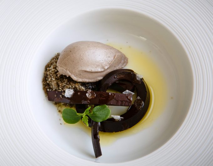 Postre de restaurante