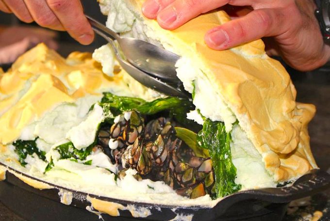 Percebes a la sal de ramallo de mar de Iván Domínguez Restaurante Alborada