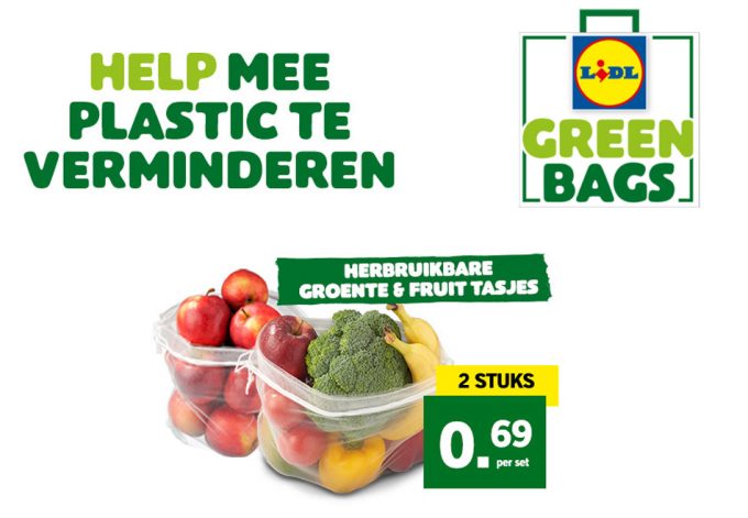 Bolsa verde de Lidl