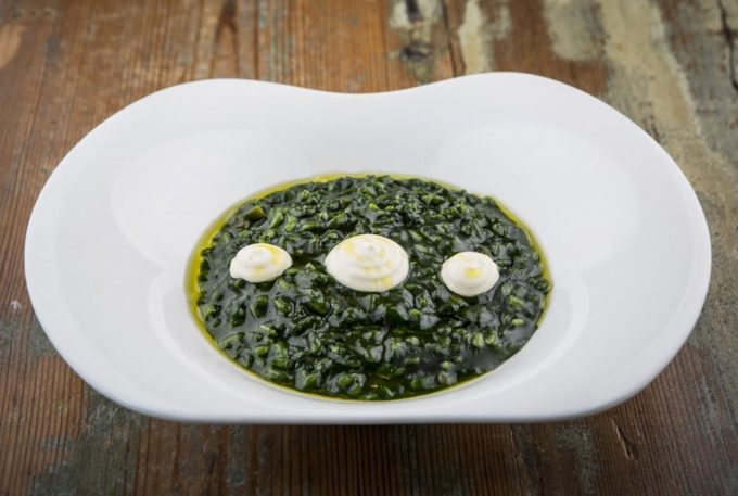 Arroz meloso con plancton