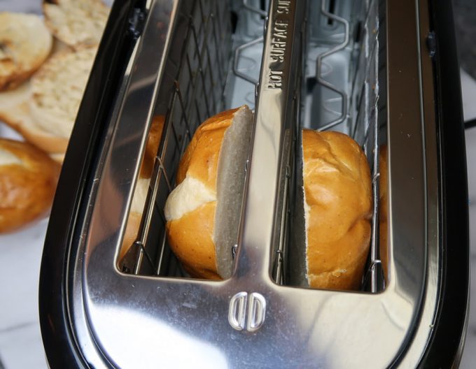 Descongelar el pan en la tostadora