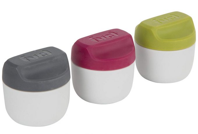 Set de fiambreras para salsas y snacks