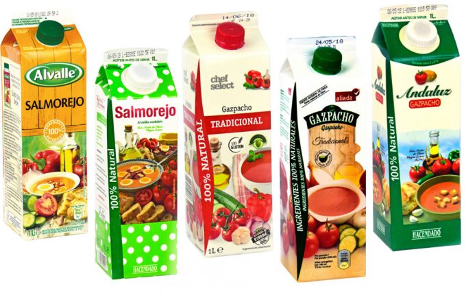 Análisis de la OCU sobre los gazpachos y salmorejos que se pueden comprar en un supermercado