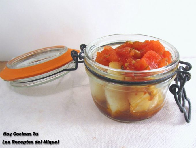 Ensalada de patata con vinagreta de tomates Hoy Cocinas Tú