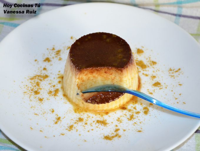 Flan de chocolate blanco y curry Hoy Cocinas Tú