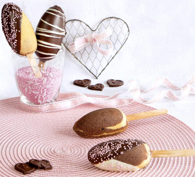 Cake Lollies Molde para bizcochos individuales con forma de polo