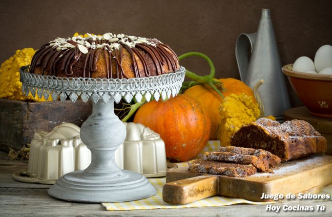 Bizcocho de calabaza y chocolate Hoy Cocinas Tú