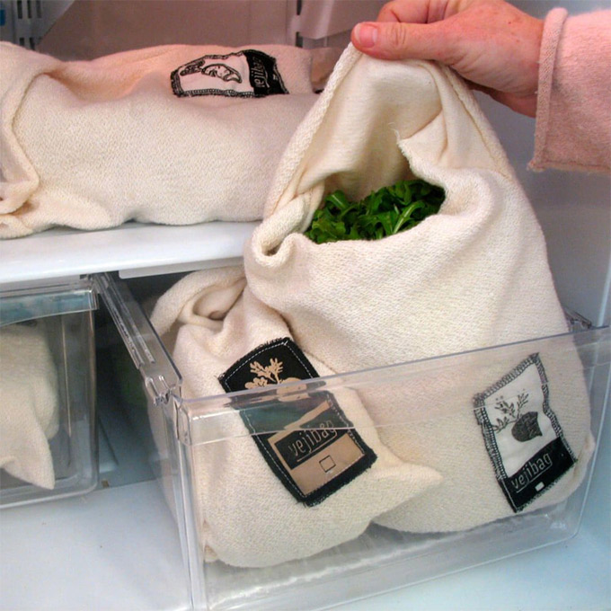 Bolsas de algodón para conservar los vegetales frescos más tiempo
