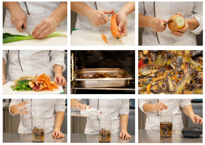 Convertir desperdicios en ingredientes