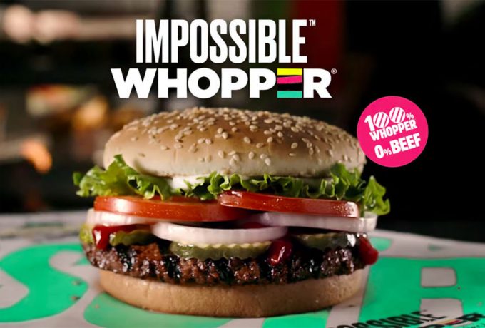 Whopper con la hamburguesa vegetal de Impossible Foods