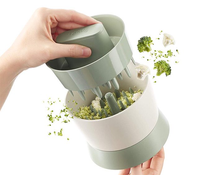 Picar coliflor y brócoli