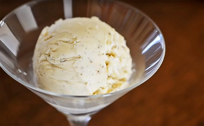 Receta de helado vegano