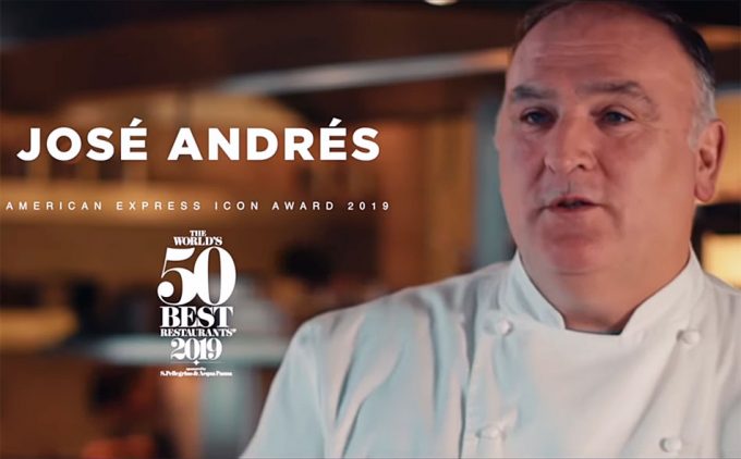 El cocinero José Ándrés reconocido por su trabajo