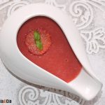 Salsa de fresas y albahaca