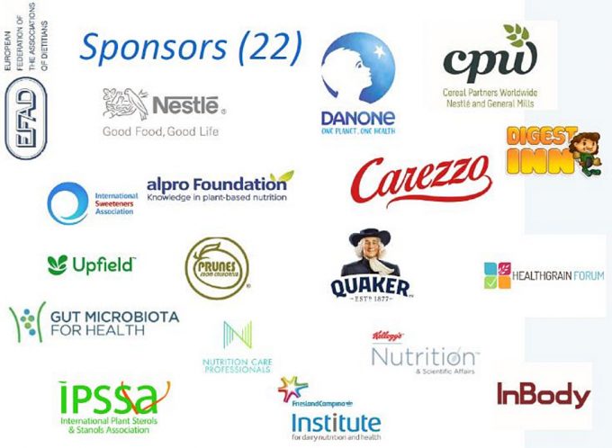 Patrocinio de la industria alimentaria a los dietistas