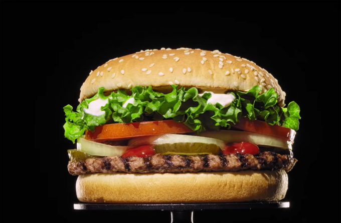 Campaña "sin aditivos" de Burger King