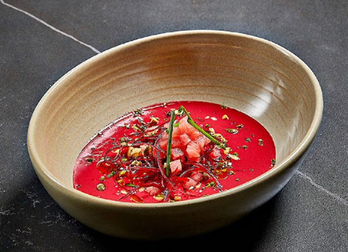 Sopa de sandía con tomate y remolacha Rodrigo de la Calle