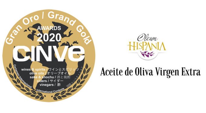 Los mejores aceites de oliva virgen extra del Concurso Internacional CINVE 2020 Premios AOVE's