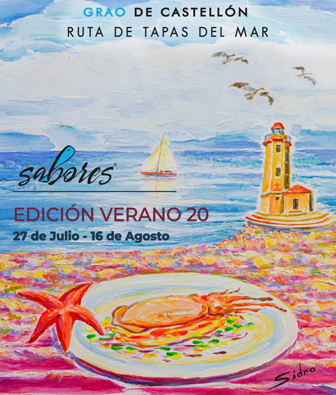 32 tapas en la Ruta de Tapas del Mar ‘Sabores del Grao’ 2020 Sidro. Castellón