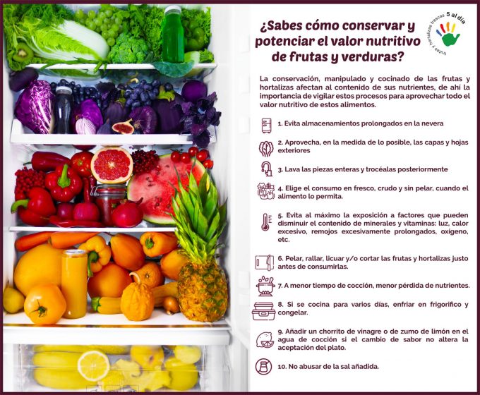 Conservar y consumir frutas y verduras