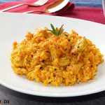 Receta de arroz con carne vegetal