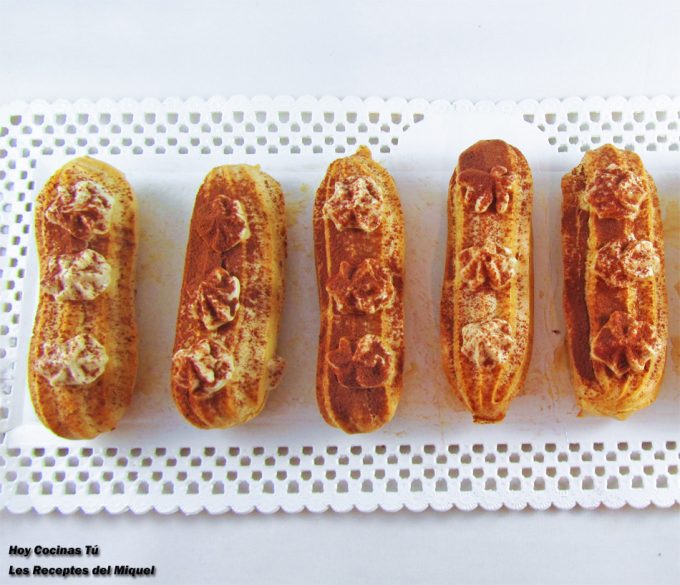 Éclairs de tiramisú