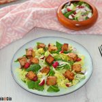 Tofu marinado en freidora de aire