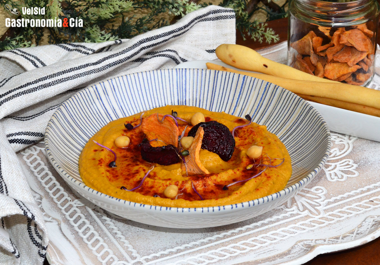 Hummus de zanahorias asadas, la receta que no debe faltar en tu recetario de hummus