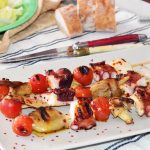 Receta de pulpo en brochetas