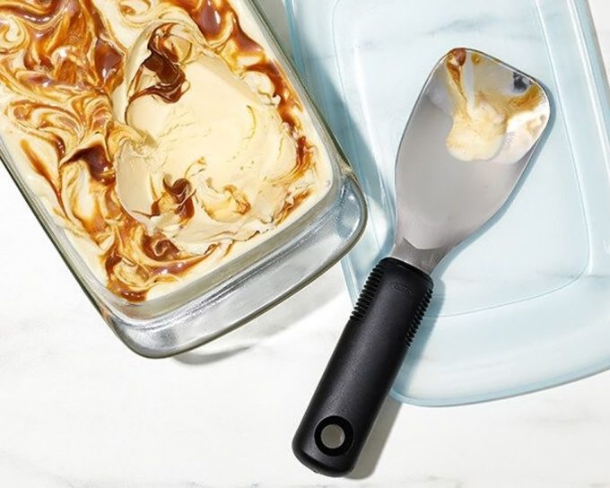 Helados servidos como profesionales