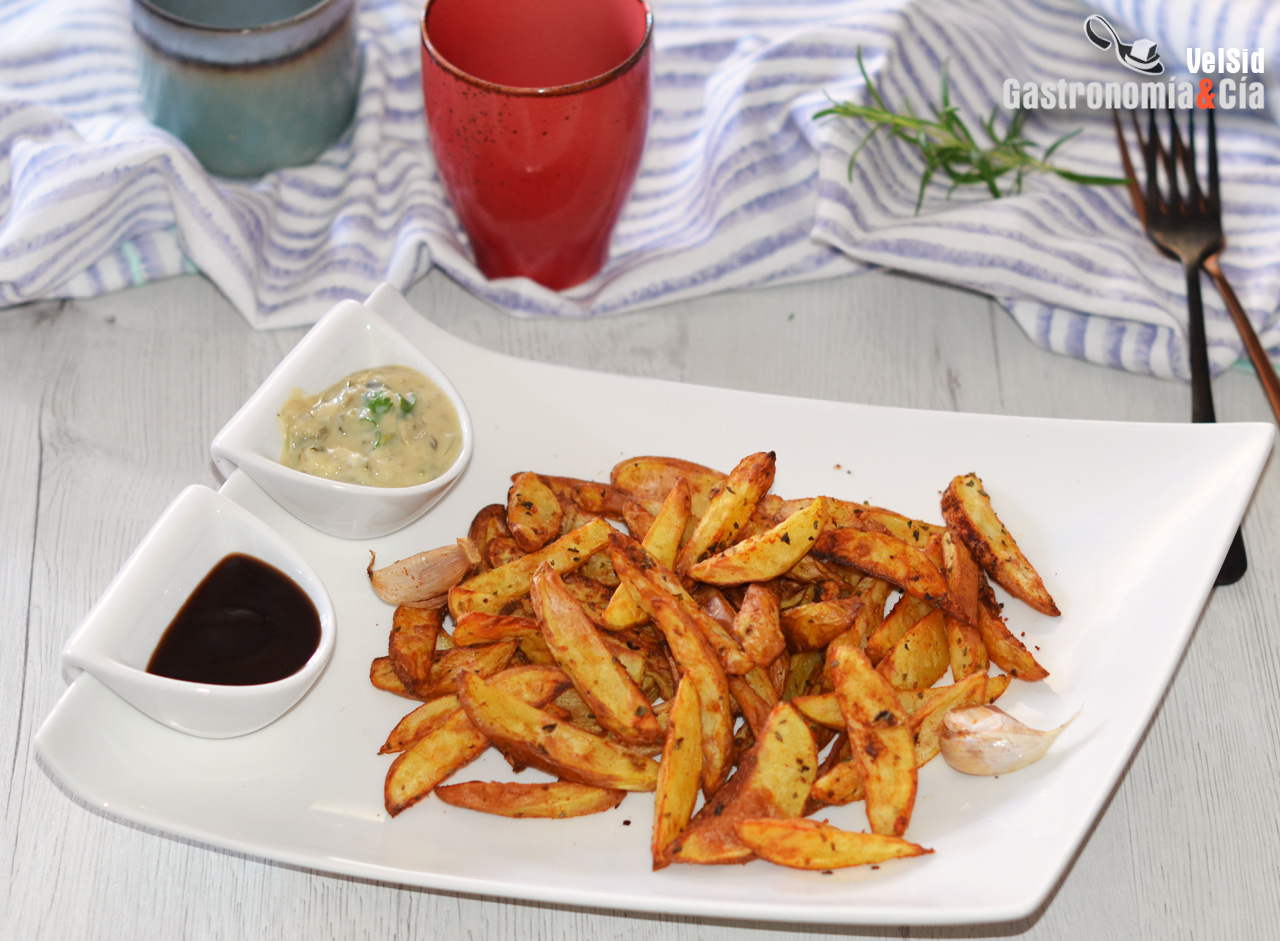 Patatas gajo con especias en freidora de aire, una receta fácil, saludable  y deliciosa para disfrutar cada día